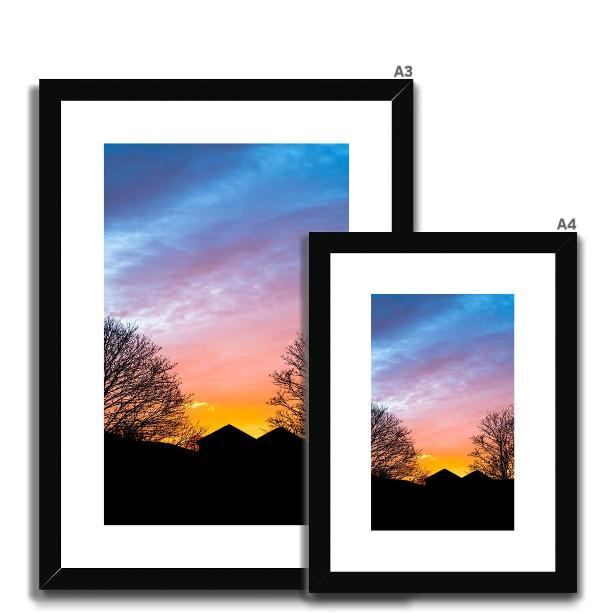 Middle Sunset Framed & Mounted Print