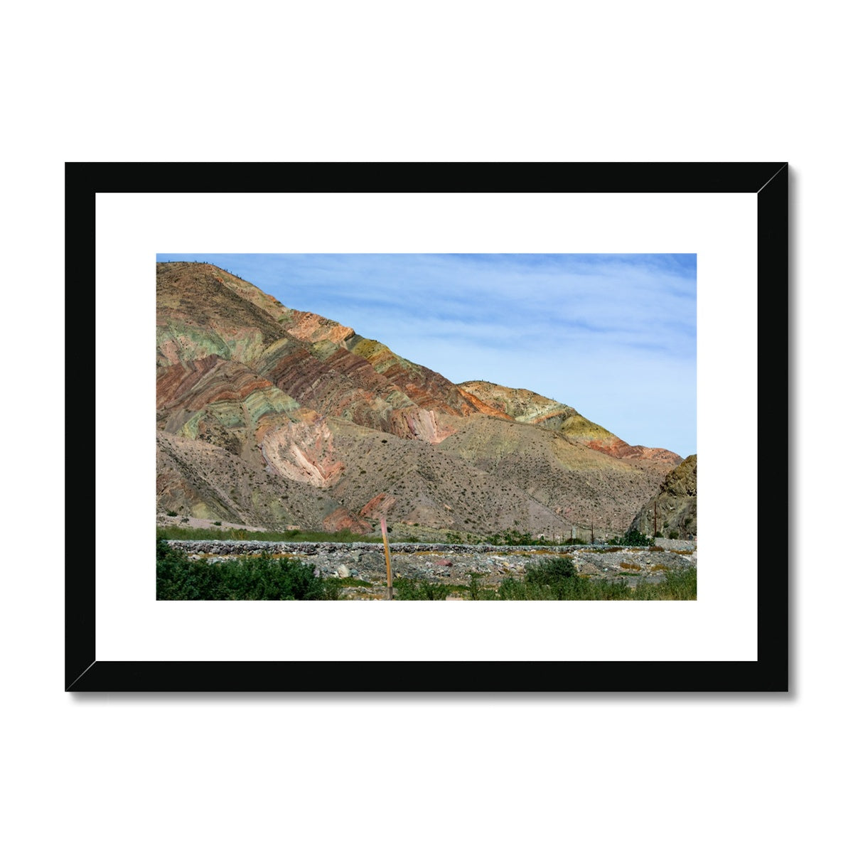 7 colours of North Argentina Framed & Mounted Print