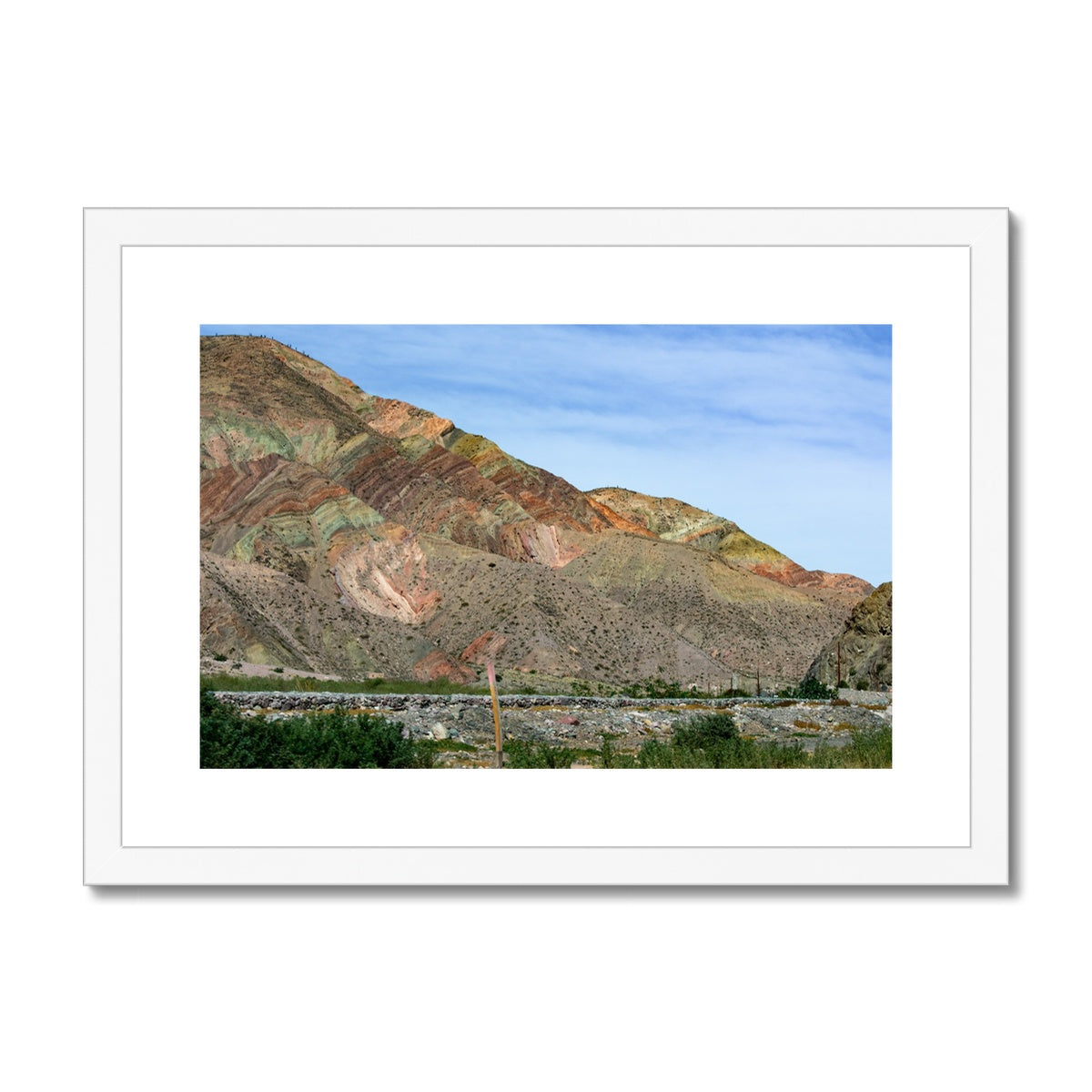 7 colours of North Argentina Framed & Mounted Print